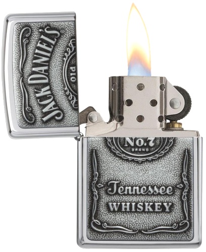  Зажигалка Zippo Jack Daniels® с покрытием High Polish Chrome