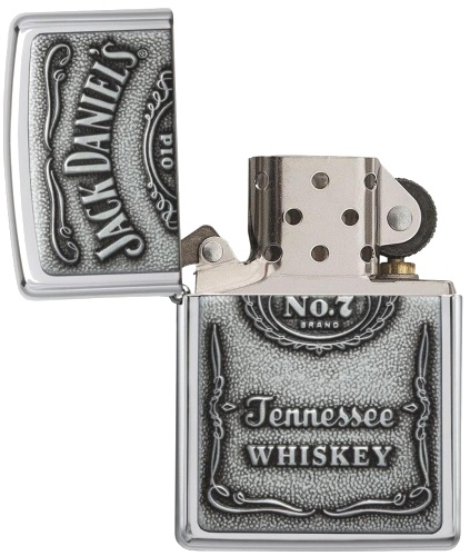  Зажигалка Zippo Jack Daniels® с покрытием High Polish Chrome