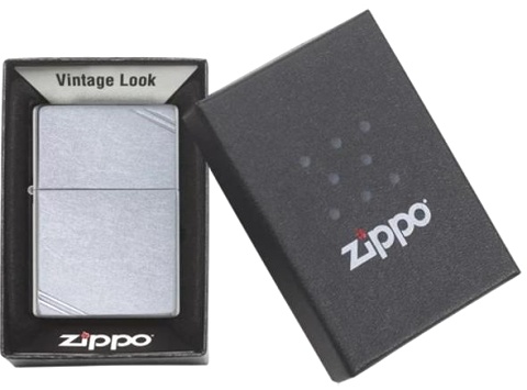  Зажигалка Zippo Vintage с покрытием Street Chrome™