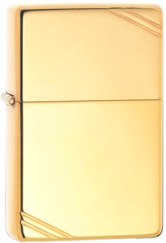  Зажигалка Zippo Classic Vintage с покрытием High Polish Brass