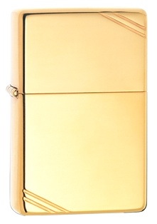  Зажигалка Zippo Classic Vintage с покрытием High Polish Brass