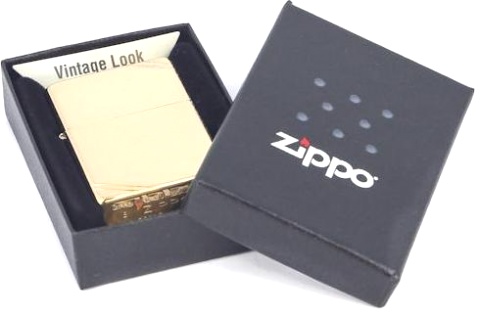  Зажигалка Zippo Classic Vintage с покрытием High Polish Brass