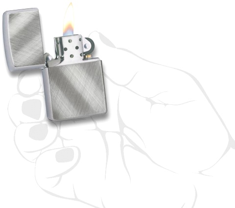  Зажигалка Zippo Classic с покрытием Diagonal Weave