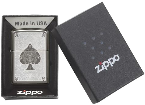  Зажигалка Zippo Classic с покрытием Black Ice ®