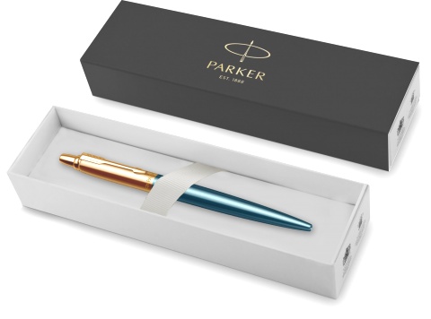 Шариковая ручка Parker Jotter Premium K181 SE 70th Anniversary, Azure Blue GT