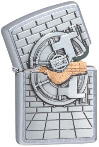  Зажигалка Zippo Classic с покрытием Street Chrome™