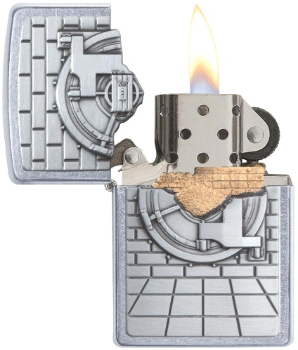  Зажигалка Zippo Classic с покрытием Street Chrome™