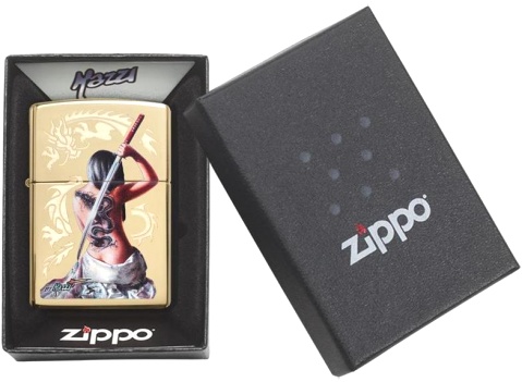  Зажигалка Zippo Mazzi® с покрытием High Polish Brass