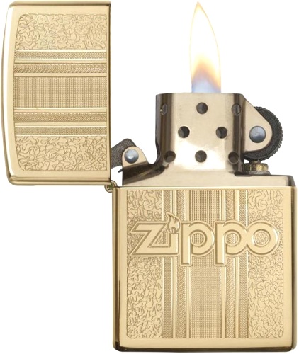  Зажигалка Zippo Classic с покрытием High Polish Brass