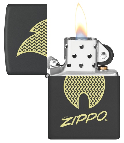 Зажигалка ZIPPO с покрытием Black Matte,латунь/сталь, черная, 38x13x57 мм