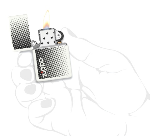 Зажигалка ZIPPO Logo с покрытием White Matte, латунь/сталь, белая, матовая, 38x13x57 мм