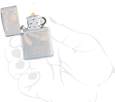 Зажигалка ZIPPO с покрытием Brushed Chrome, латунь/сталь,серебристая, 38x13x57 мм