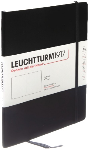  Блокнот Leuchtturm Composition, B5, 80 г/м2, 123 стр., нелинованный, мягкая обложка, черный