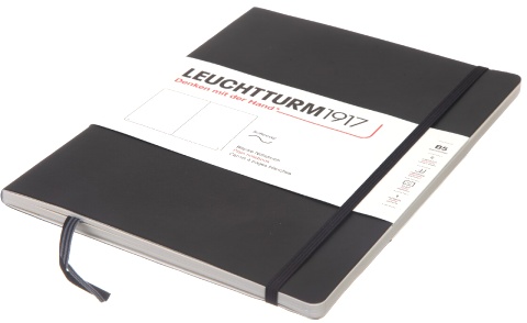  Блокнот Leuchtturm Composition, B5, 80 г/м2, 123 стр., нелинованный, мягкая обложка, черный