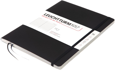  Блокнот Leuchtturm Composition, B5, 80 г/м2, 123 стр., в линейку, мягкая обложка, черный