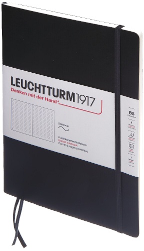  Блокнот Leuchtturm Composition, B5, 80 г/м2, 123 стр., в точку, мягкая обложка, черный