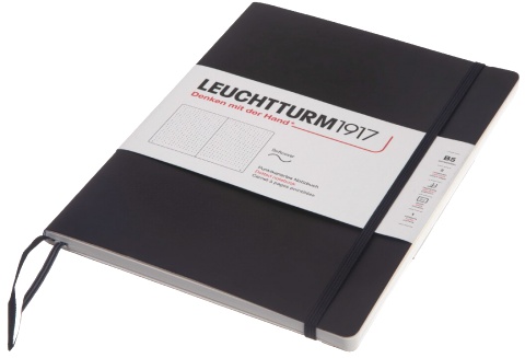  Блокнот Leuchtturm Composition, B5, 80 г/м2, 123 стр., в точку, мягкая обложка, черный