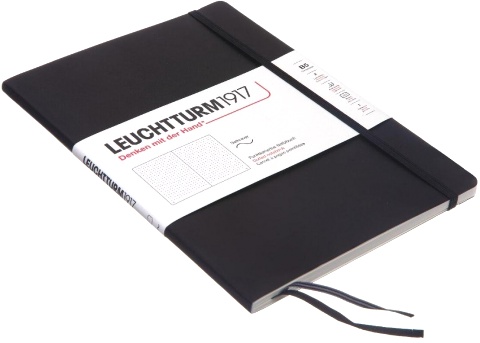  Блокнот Leuchtturm Composition, B5, 80 г/м2, 123 стр., в точку, мягкая обложка, черный