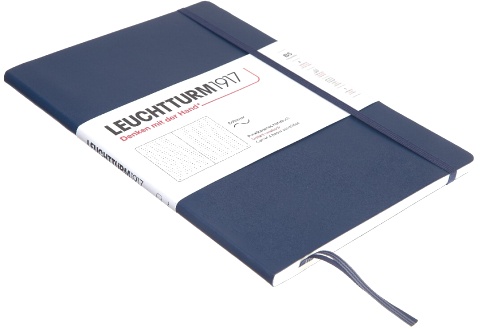  Блокнот Leuchtturm Composition, B5, 80 г/м2, 123 стр., в точку, мягкая обложка, синий неви