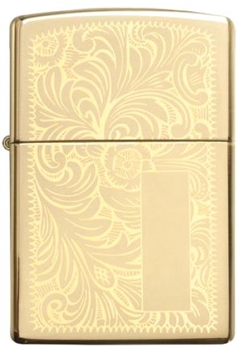  Зажигалка Zippo Venetian® с покрытием High Polish Brass