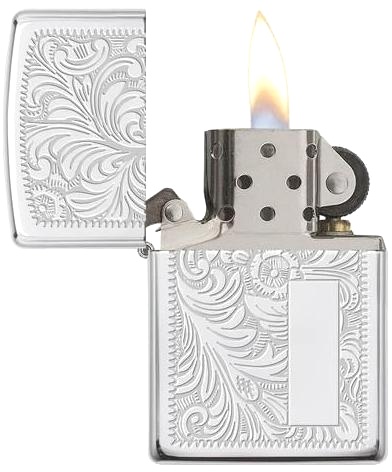  Зажигалка Zippo Venetian® с покрытием High Polish Chrome