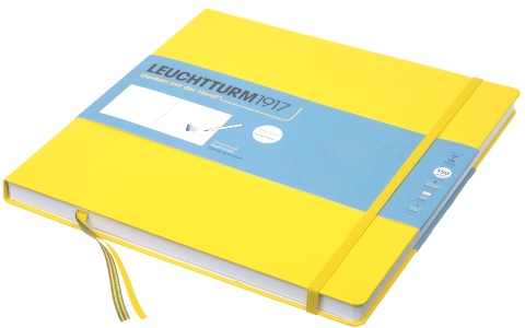  Скетчбук Leuchtturm, 150 г/м2, 112 стр., без линовки, твердая обложка, лимонный