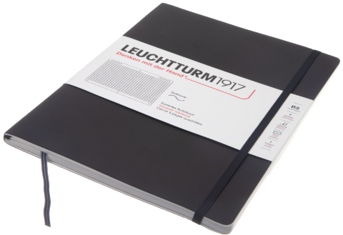  Блокнот Leuchtturm Composition, B5, 80 г/м2, 123 стр., в клетку, мягкая обложка, черный