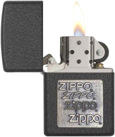  Зажигалка Zippo Classic с покрытием Black Crackle™