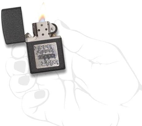  Зажигалка Zippo Classic с покрытием Black Crackle™