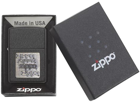  Зажигалка Zippo Classic с покрытием Black Crackle™