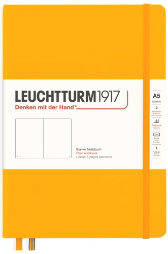  Блокнот Leuchtturm Rising Colours, A5,  80 г/м2, 251 стр., нелинованный, твердая обложка, восходящее солнце