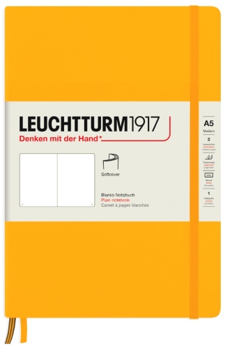  Блокнот Leuchtturm Rising Colours, A5, 80 г/м2, 123 стр. нелинованный, мягкая обложка, восходящее солнце