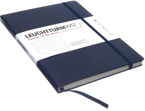  Блокнот Leuchtturm1917 Composition, B5, 80 г/м2, 218 стр., в точку, твердая обложка, синий неви