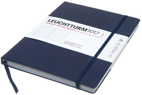  Блокнот Leuchtturm1917 Composition, B5, 80 г/м2, 218 стр., в точку, твердая обложка, синий неви