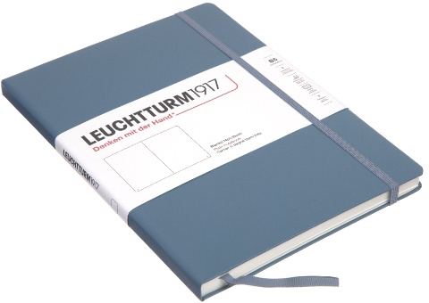  Блокнот Leuchtturm Composition, B5, 80 г/м2, 218 стр, без линовки, твердая обложка, синий камень