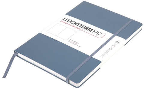  Блокнот Leuchtturm Composition, B5, 80 г/м2, 218 стр, без линовки, твердая обложка, синий камень