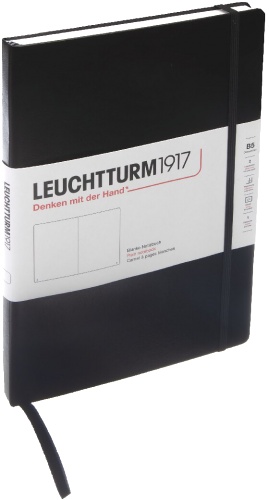  Блокнот Leuchtturm, Composition, B5, 80 г/м2, 218 стр., без линовки, твердая обложка, черный