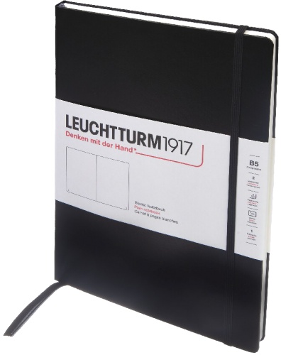  Блокнот Leuchtturm, Composition, B5, 80 г/м2, 218 стр., без линовки, твердая обложка, черный