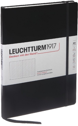  Блокнот Leuchtturm Composition, B5, 80 г/м2, 218 стр., в точку, твердая обложка, черный