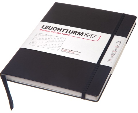  Блокнот Leuchtturm Composition, B5, 80 г/м2, 218 стр., в точку, твердая обложка, черный