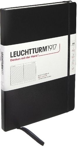  Блокнот Leuchtturm Composition, B5, 80 г/м2, 218 стр.,.в линейку твердая обложка, черный