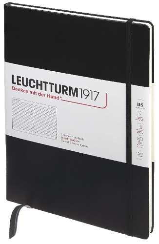  Блокнот Leuchtturm Composition, B5, 80 г/м2, 218 стр.,.в линейку твердая обложка, черный