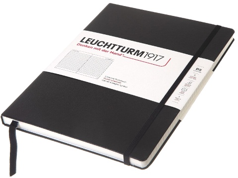  Блокнот Leuchtturm Composition, B5, 80 г/м2, 218 стр.,.в линейку твердая обложка, черный