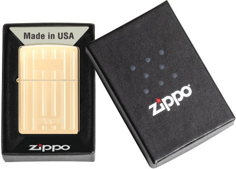  Зажигалка Zippo Classic с покрытием High Polish Brass