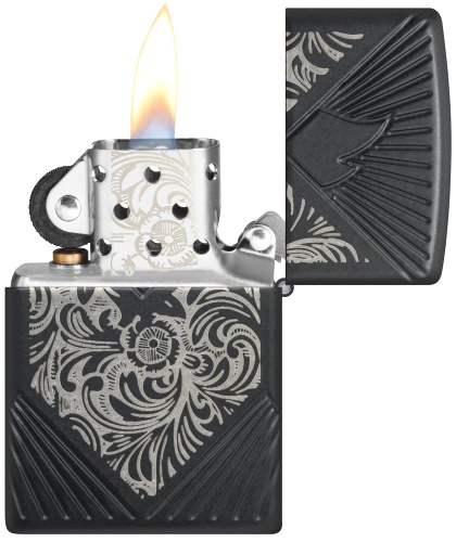  Зажигалка Zippo Armor® с покрытием Black Matte