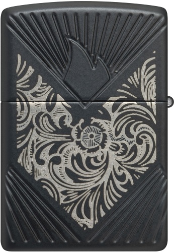  Зажигалка Zippo Armor® с покрытием Black Matte