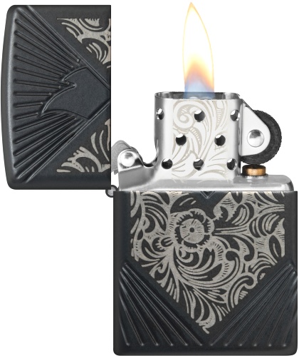  Зажигалка Zippo Armor® с покрытием Black Matte