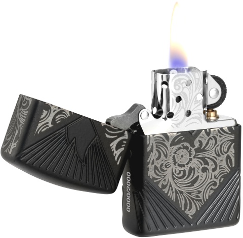  Зажигалка Zippo Armor® с покрытием Black Matte