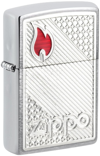  Зажигалка Zippo Classic с покрытием Brushed Chrome