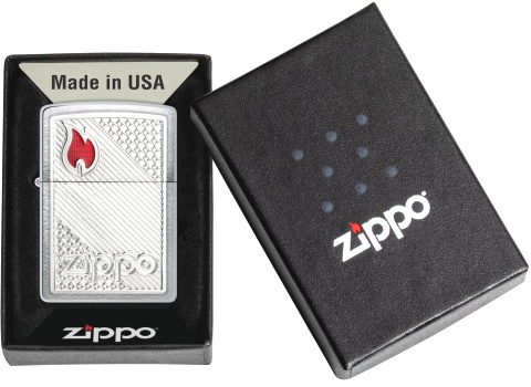  Зажигалка Zippo Classic с покрытием Brushed Chrome